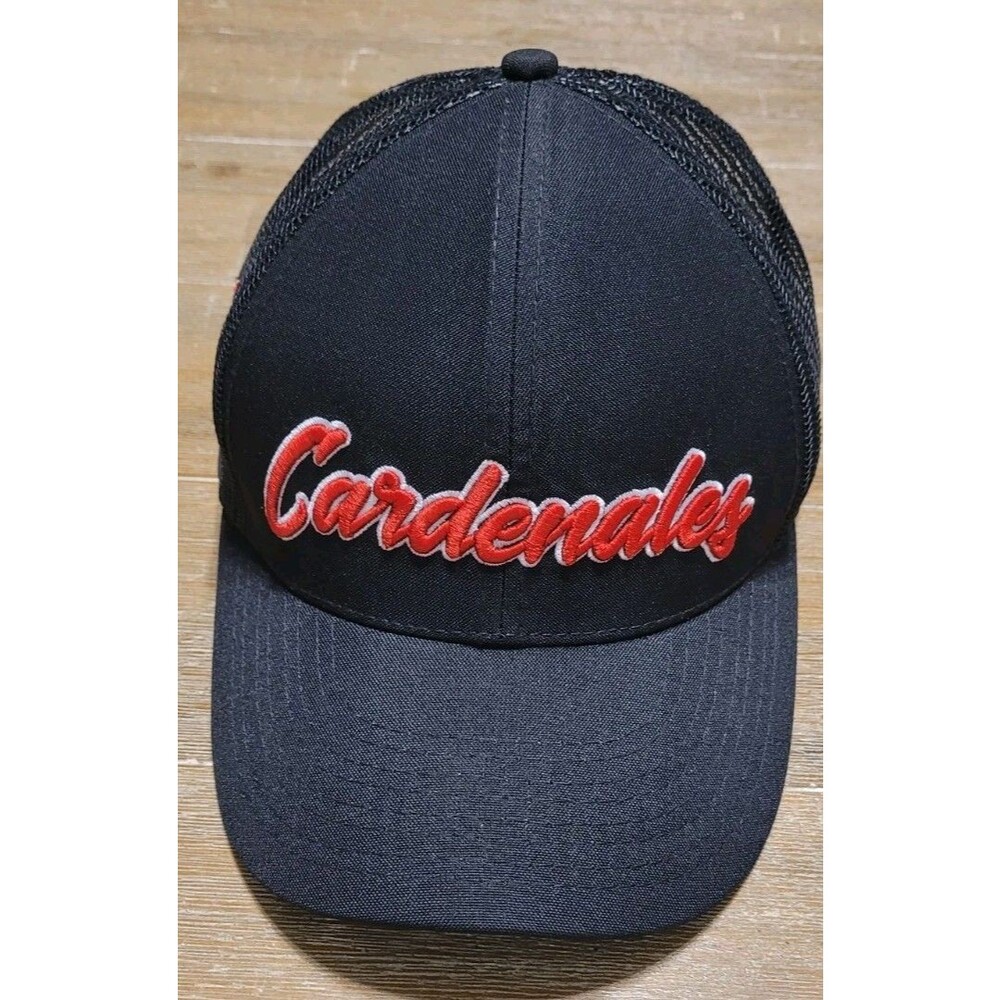 San Judas Tu Papa CARDENALES Hat Black Trucker Snapback Cap Rare